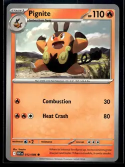 Pignite SV: White Flare 012/086 NM Pokemon TCG | Buy 10 Get 10 Free - Image 1