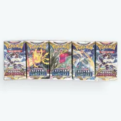 Pokemon Silver Tempest & Astral Radiance Booster Pack Lot of 5 Sword & Shield - Image 1