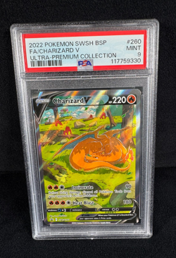 Pokemon Charizard V Ultra Premium Collection SWSH Black Star Promo #260 PSA 9 - Image 1