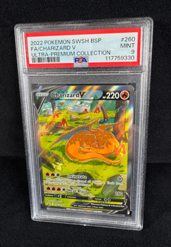 Pokemon Charizard V Ultra Premium Collection SWSH Black Star Promo #260 PSA 9 - Image 2