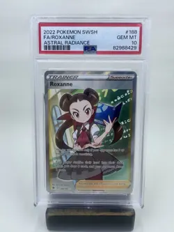 2022 Pokemon SWSH FA Roxanne Astral Radiance GEM MT 10 - Image 1