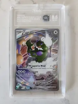 Pokemon TCG 2025 White Flare Tornadus PC ETB 210 Black Star Promo TAG 8.5 - Image 1