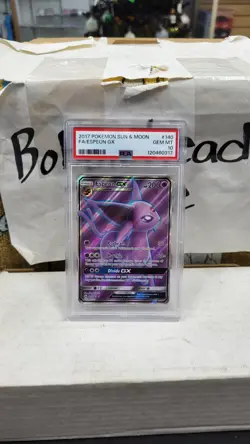 2017 ESPEON GX SUN & MOON FULL ART POKEMON TCG PSA 10 GEM MINT #140 - Image 1