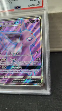 2017 ESPEON GX SUN & MOON FULL ART POKEMON TCG PSA 10 GEM MINT #140 - Image 3