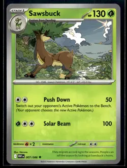 Sawsbuck SV: White Flare 007/086 NM Pokemon TCG | Buy 10 Get 10 Free - Image 1