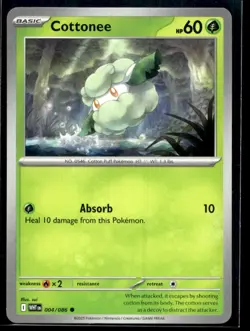 Cottonee SV: White Flare 004/086 NM Pokemon TCG | Buy 10 Get 10 Free - Image 1