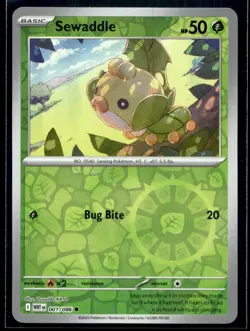 Sewaddle SV: White Flare 001/086 NM Pokemon TCG | Buy 10 Get 10 Free - Image 1