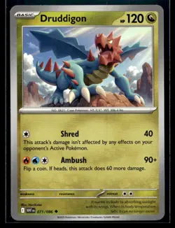 Druddigon SV: White Flare 071/086 NM Pokemon TCG | Buy 10 Get 10 Free - Image 1