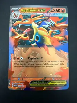 Mega Charizard Y ex MEP030 Black Star Promo Holo Pokemon NM - Image 1
