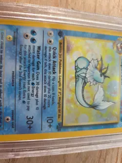 PSA 9 Vaporeon 1st Edition [Holo] - 12/64 - Jungle - Pokemon - Read Description - Image 2