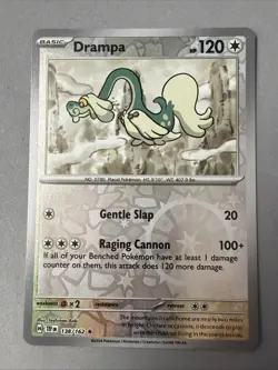 Pokemon TCG * SV Temporal Force * 138/162 Drampa REVERSE HOLO Rare * FRESH PK - Image 1