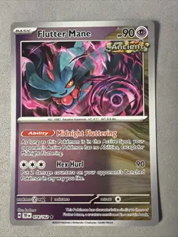 Pokemon TCG * SV Temporal Force * 78/162 Flutter Mane REVERSE HOLO Rare * NM - Image 1