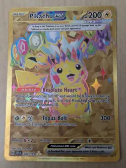 Pikachu ex 247/191 Hyper Rare Gold Surging Sparks Pokemon English NM - Image 1