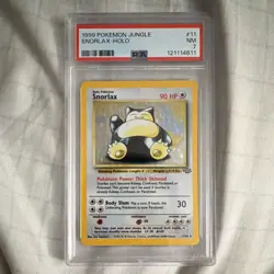 Pokemon 1999 Jungle Snorlax Holo Rare #11/64 PSA 7 Unlimited Edition - Image 1
