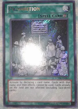 Yu-Gi-Oh! Prohibition Secret Rare (LCYW-EN267) Unlimited Edition Lightly Played - Image 1