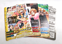 Vtg 2009 One Piece Strong World Movie Promo - 1 Loose/opened PACK - NM - Image 1