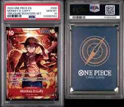 Monkey D. Luffy 2024 One Piece English Treasure Booster Set Foil ST10-006 PSA 10 - Image 3