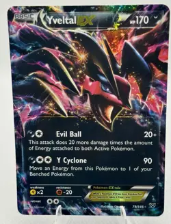 Pokemon Yveltal EX XY Ultra Rare 79/146 NM Card - Image 1
