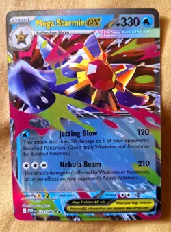 Pokemon Cards: Mega Starmie ex 21/88 | Double Rare Holofoil | ME: Perfect Order - Image 1