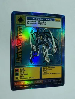 MarineDevimon St-39S Bandai Digimon Holo Vintage Card - Image 3