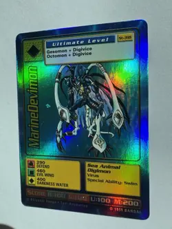MarineDevimon St-39S Bandai Digimon Holo Vintage Card - Image 5
