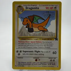 Dragonite 5 1999 WB Movie Black Star Promo Rare WOTC Nintendo Pokemon Card - Image 1