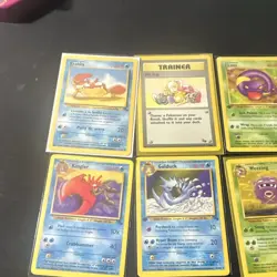 Pokemon TCG Fossil 1st Edition 10-Card Lot Krabby Kingler Golduck Mr Fuji - Image 2