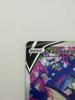 Pokemon TCG Vaporeon V Sword And Shield Black Star Promo Card - Image 4