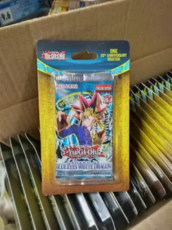 35 YuGiOh Legend of Blue Eyes White Dragon Blister Booster Pack 25th Anniversary - Image 1
