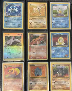 Pokemon TCG Base Set Fossil Jungle Lot 66 Cards - Image 1