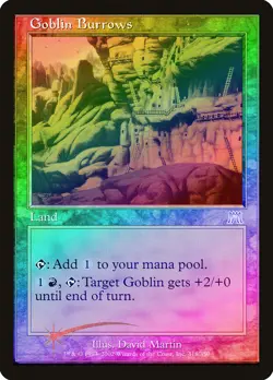 Goblin Burrows FOIL Onslaught PLD Land Uncommon MAGIC GATHERING CARD ABUGames - Image 1