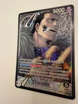 One Piece Card Game Crocodile OP14-079 Leader Parallel Holo Near Mint - Image 2
