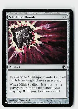 Nihil Spellbomb C The List Reprints 187/249 NM - Image 1