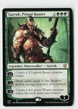 Garruk, Primal Hunter M Commander 2021 190 NM - Image 1