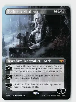 Sorin the Mirthless (Borderless) Normal M Innistrad: Crimson Vow 278 NM - Image 1