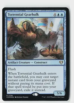 Torrential Gearhulk Foil R Commander Masters 128 NM - Image 1