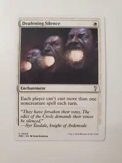 MTG Magic Deafening Silence (White Border) Mystery Booster 2 Regular NM - Image 1