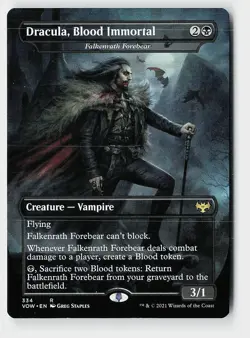 Dracula, Blood Immortal - Falkenrath Forebear R Innistrad: Crimson Vow 334 NM - Image 1