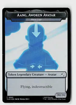 Aang, Awoken Avatar - Marit Lage // Treasure Double-Sided Token Foil T Avatar: T - Image 1