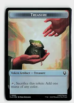 Aang, Awoken Avatar - Marit Lage // Treasure Double-Sided Token Foil T Avatar: T - Image 2