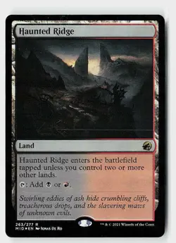 Haunted Ridge Foil R Innistrad: Midnight Hunt 263 NM - Image 1