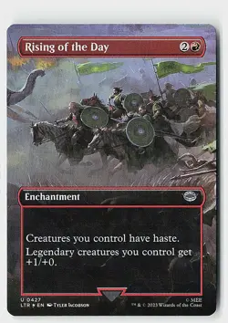 Rising of the Day (Borderless) Foil U Universes Beyond: The Lord of the Rings: T - Image 1