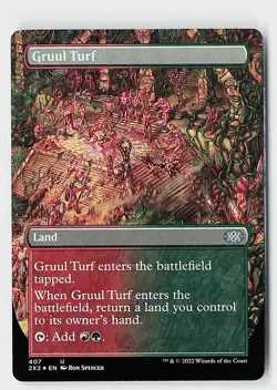 Gruul Turf (Borderless) Foil U Double Masters 2022 407 NM - Image 1