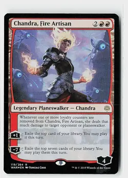 Chandra, Fire Artisan Foil R War of the Spark 119 NM - Image 1