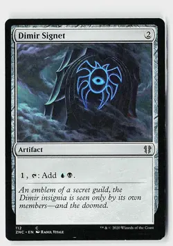 Dimir Signet C Commander: Zendikar Rising 112 NM - Image 1