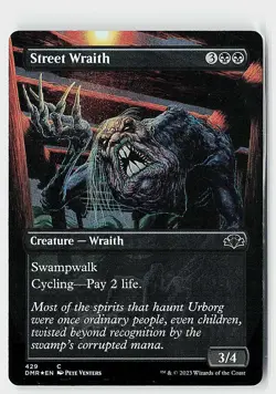Street Wraith (Borderless) Foil C Dominaria Remastered 429 NM - Image 1
