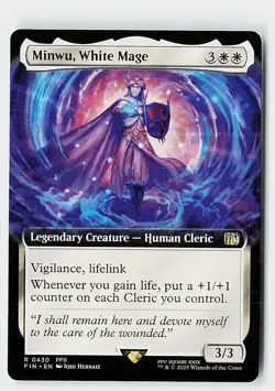 Minwu, White Mage (Extended Art) R FINAL FANTASY 430 NM - Image 1