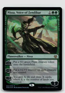 Nissa, Voice of Zendikar Foil M Duel Decks: Nissa vs. Ob Nixilis 1 NM - Image 1
