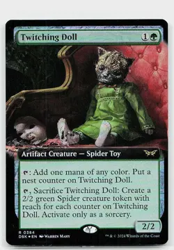 Twitching Doll (Extended Art) Foil R Duskmourn: House of Horror 384 NM - Image 1