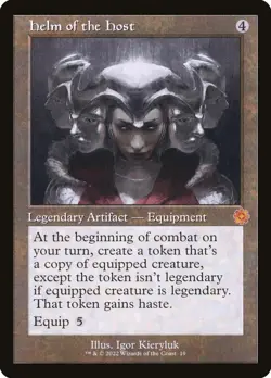 MTG Magic Helm of the Host (Retro Frame) 19 Brother's War NM - Image 1